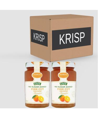 2 x 430g No Sugar Orange Marmalade Fine Cut Citrus Fruit Breakfast Diabetic Jam Sweet Food Spread - Buy Online on SooperMarket.com