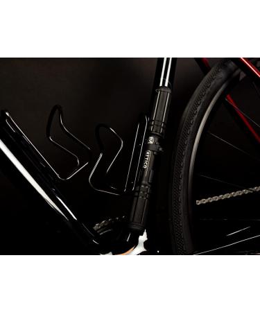 SILCA Tattico Mini Pump - Integrated Hose & Chuck - Presta/Schrader - Water Bottle Cage Mount - Compact & Portable Bike Pump - Buy Online on SooperMarket.com