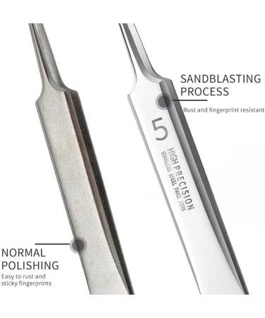 Professional Facial Blackhead Remover Tweezers Precision Extractor Pimple Popper Tool Kit Skin Acne Removal Clip Kit for Whitehead Blemishs Comedones Bend Clamp - Buy Online on SooperMarket.com
