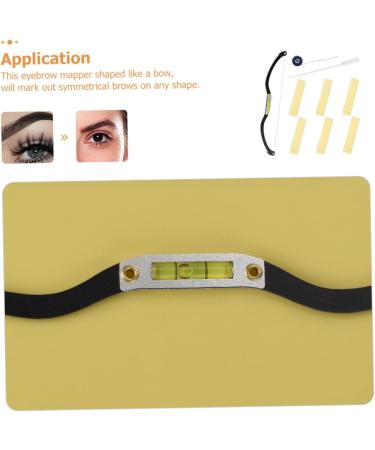HAPINARY Measuring Ruler 1 Set Arch Embroidery Eyebrow Ruler Makeup Stencil Reusable Eyebrow Template Eyebrow Shaper Balance - Buy Online on SooperMarket.com