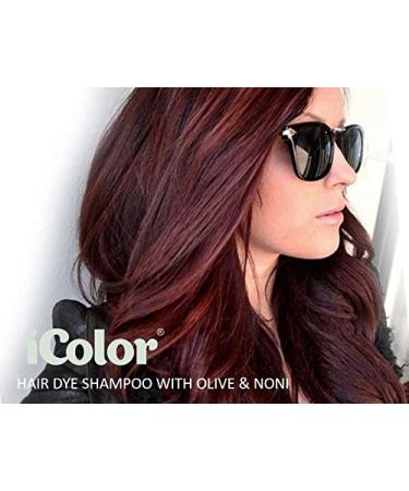 Great Lengths iColor Burgundy Hair Dye Shampoo 10 Sachets (30ml) | Easy DIY Color in 20-30 Minutes | International Shipping Available - Buy Online on SooperMarket.com