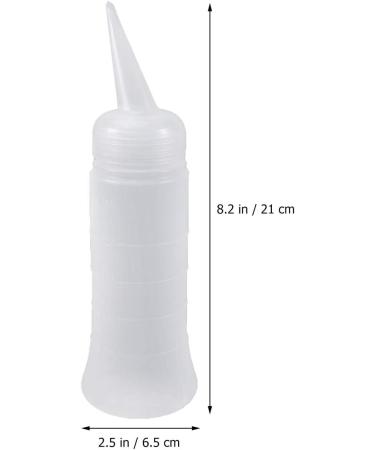 Lurrose 3pcs 260ml Hair Dye Bottles with Angle Tip - Refillable and Graduated for Home and Salon Use - Buy Online on SooperMarket.com