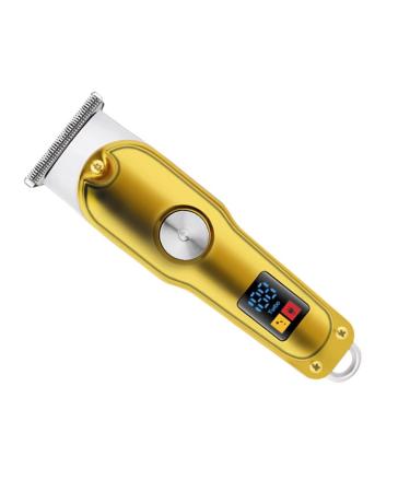 Buy Rechargeable Hair Clipper Set - Cordless Gold Metal Electric Trimmer with Guide Combs for Grooming | International Shipping Available - Buy Online on SooperMarket.com