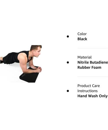 Impulse Fitness Knee Mat - Extra Thick 25mm Cushioned Pad for Knees & Elbows | Portable Exercise Mat for Planks, Ab Rollers, Yoga - Buy Online on SooperMarket.com
