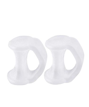 Pinky Toe Straightener & Bunion Corrector Set with Aloe Moisturizing Socks - Women's Gel Toe Spacers for Crooked Toes, Bunion Relief - One Size, Clear - Buy Online on SooperMarket.com