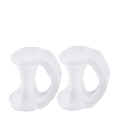 Toe Straightener Pinky Toe Toe Spacers Gel Spreader Correct Crooked Toes Bunion Corrector and Bunion Relief Pedicure compatible with Machine 1 Fl Oz (Pack of 1) Clear