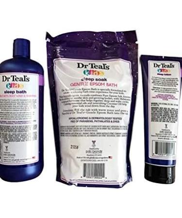 Dr Teals KIDS Sleep Bundle with Melatonin and Essential Oils - Sleep Bath, Soak, and Lotion - Buy Online on SooperMarket.com