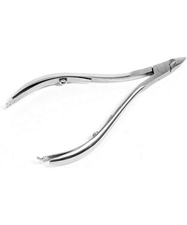 Professional Cuticle Nippers | Precision Surgical-Grade Stainless Steel Cuticle Trimmer French Handle Single Spring 5mm Jaw (Half Jaw) - Buy Online on SooperMarket.com