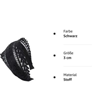axy HR15A Vintage Wide Headband - Elegant Black Hair Band for Stylish Women | International Shipping - Buy Online on SooperMarket.com