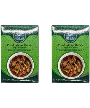 Seelans Superstore |Heera Karahi Gosht Masala 100g (Pack of 2) | An Important Ingredient In Kadai Gosht | Aromatic And Flavoured Blend Of Spices