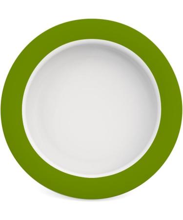 Ornamine Tilt-Trick Plate 20 cm Green | Anti-Slip Melamine Eating Aid | Special Design for Independent Food Use - Buy Online on SooperMarket.com