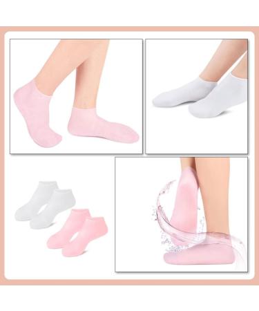 minkissy 2 Pairs Exfoliating Moisturizing Socks Moisturizing Foot Masks Cuticles Socks Features Socks for Women Lotion Socks Moisturizing Socks for Foot Care Spa Sebs Girl Foot Socks - Buy Online on SooperMarket.com