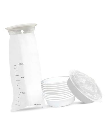 Morning Sickness Bags Portable 10 Pack Lightweight Emesis Bags Disposable Large Capacity for Car for Pregnant Women