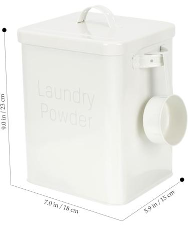 FOYTOKI Box Dispenser Lidded Storage Bin Laundry Dispenser Refillable Containers Iron White 1 count (Pack of 1) White - Buy Online on SooperMarket.com
