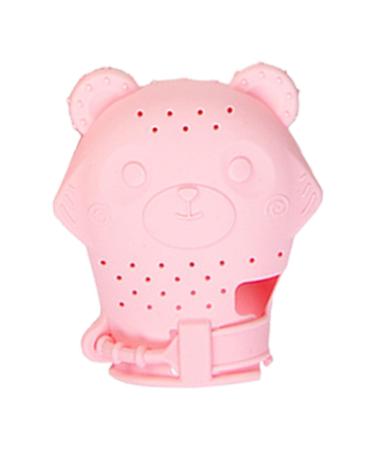 Abbto B r Baby tooth toy baby bite ring toys practical bite gloves-anti-drop silicone bite gloves with adjustable straps for 3 months