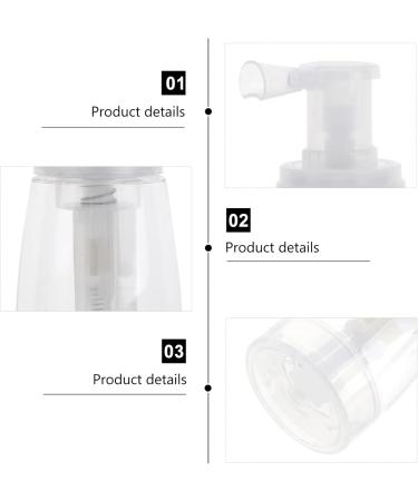 Travel Spray Bottle - Transparent Powder Sprayer for Barbershop Salon & Office - Empty Plastic Travel Bottle - Buy Online on SooperMarket.com