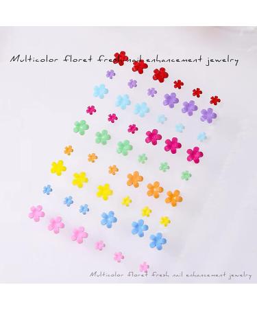 Maicodes Nail Charms for Acrylic Nails 3D Acrylic Flower for Nails  With Gold and Silver Beads for Nail Art Accessories DIY Ladies Jewelry Decorations Nail Art Supplies (Flower - B) Flower - A - Buy Online on SooperMarket.com