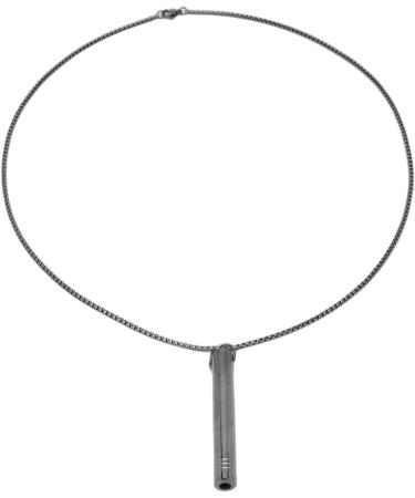 Breathing Exercises Necklace Increase Lung Volume Stress Relief Mindful Necklace for Daily Wear (Black) - Buy Online on SooperMarket.com