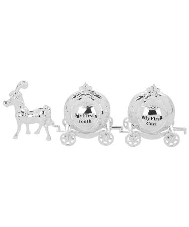 My First Tooth and Curl Cinderella Carriage Christening Gift