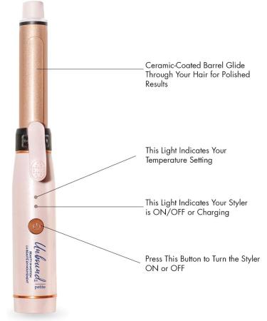 Conair CR320C Unbound Petite Cordless Curling Iron Curling iron Pink Petite - Buy Online on SooperMarket.com