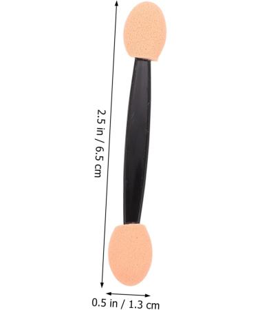WOONEKY 200 Pcs Double Ended Eyeshadow Brush Professional Eyeshadow Sponge Brush Emulsion Black - Buy Online on SooperMarket.com