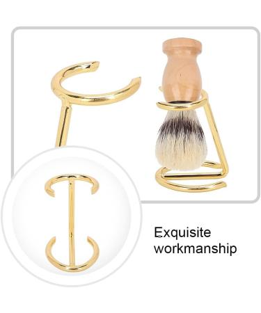 ZBJBinCH Shaving Brush Holder Deluxe Shaving Stand Shaving Razor and Brush Stand for Safety Razor Stand Place manual shaving foam brush Stainless Steel (Golden Without Brush) - Buy Online on SooperMarket.com