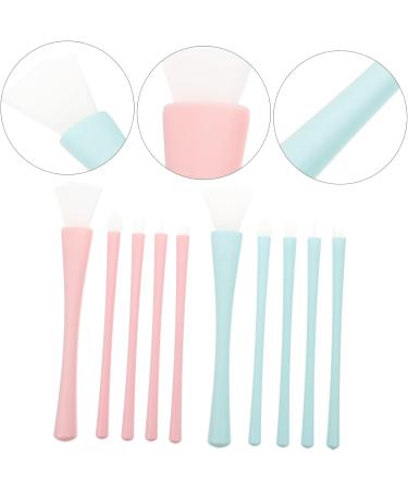 Didiseaon 2 Sets Silicone Makeup Brush Lip Applicators Eyeliner Applicator Eye Shadow Lip Liner Brush Silicone Facial Mask Brush Skincare Brush for Mud Concealer Lips Silica Gel Lip Brush - Buy Online on SooperMarket.com