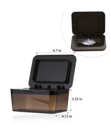Jitnetiy Removable Wipes Dispenser - Large Holder Container for Fresh Wipes (Dark Brown) - Buy Online on SooperMarket.com