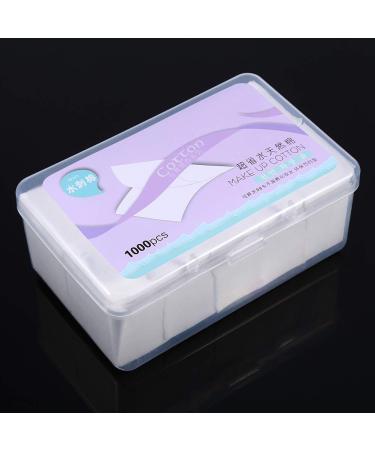1000PCS Cotton Pad soft and comfortable cosmetic cleaning pads facial nail polish remover makeup wipe & box