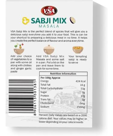 VSA Mix Masala Powder Box Pack 50 Gm - Buy Online on SooperMarket.com