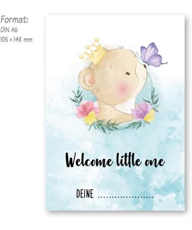 Babyarty Bear Games - 25 German Baby Shower Council Cards | Fun Baby Oracle Decoration A6 (10.5 x 14.8 cm) - Buy Online on SooperMarket.com