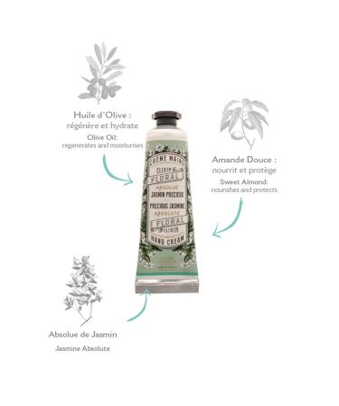Buy Bread the Sens Jasmine Hand Cream - 96% Natural Moisture Cream for Very Dry Hands & Skin - 30ml Olive & Almond Oil Hand Mask - International Shipping Available - Buy Online on SooperMarket.com
