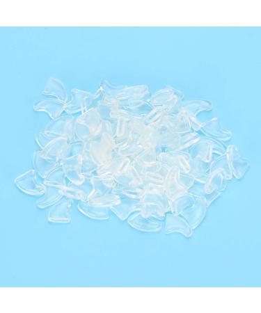 Tmishion cat nail caps dog paw-anti-scratch-claw-protective sleeves 100 pieces soft pet-cat nail caps cover with glue for cats and dogs (XS) XS ice white