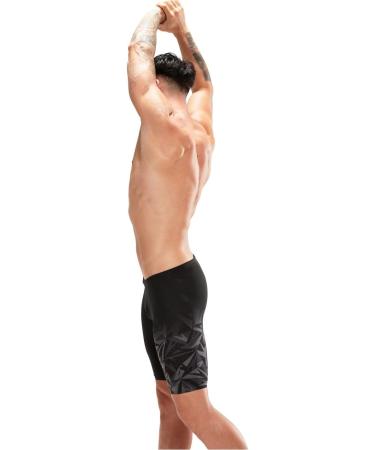 Speedo Men's Hyper Boom Placement V-Cut II Swim Shorts 6 - Black/Grey | International Shipping Available - Buy Online on SooperMarket.com
