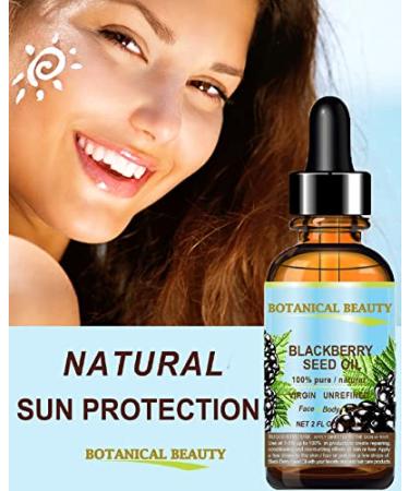 100% Pure Blackberry Seed Oil - Virgin Unrefined Cold Pressed Carrier Oil for Face Skin Hair | 0.5 Fl. oz - Buy Online on SooperMarket.com