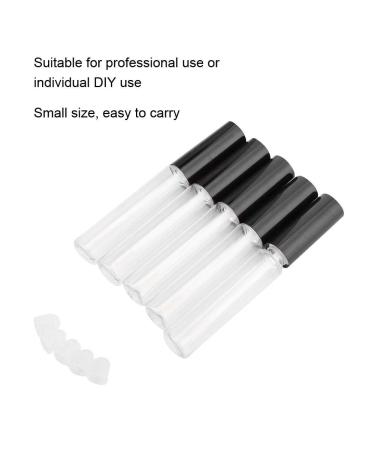 Filfeel 50 Pack 10ml Clear Lip Gloss Containers - Refillable Travel Vials for Lipstick Lip Balm & Sampling - Buy Online on SooperMarket.com