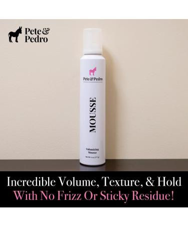 Pete & Pedro MOUSSE - Volumizing Hairstyling Spray with Argan Oil & Wheat Protein | Boost Body & Shine for Perfect Blowout | Shark Tank Featured - Buy Online on SooperMarket.com