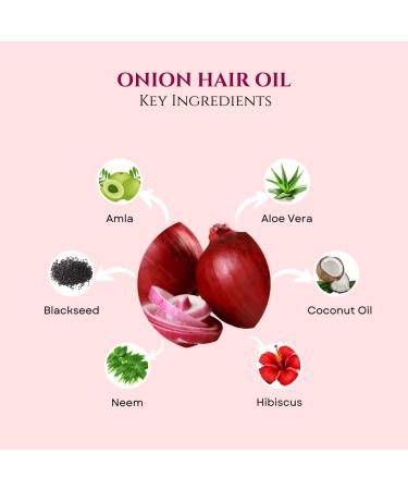 Red Onion Shampoo & Hair Growth Oil Combo for Hair Fall Control - For Men & Women | Enhance Hair Health - Buy Online on SooperMarket.com