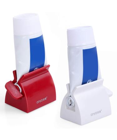 2PCS Toothpaste Squeezer Rolling Toothpaste Tube Dispenser Holder Stand for Bathroom Style-3