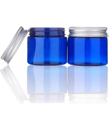 Buy Benecreat 12-Piece Set of 50g/50ml Empty Blue Cosmetic Cream Sticks with Aluminum Screw Lids - Ideal for Aromatherapy Creams & Face Masks - International Shipping Available - Buy Online on SooperMarket.com