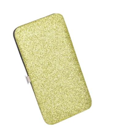 Tweezers Storage Cases Rectangle Eyelash Curler Protective Box Eyelash Tweezers Scissors Organizing Bags for Home Supplies Yellow