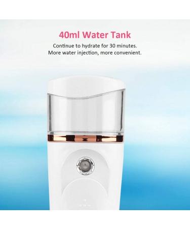 Solomi Hydrating Facial Mist Spray Handheld Nano Facial Sprayer (White) 40ml Battery Powered - Buy Online on SooperMarket.com