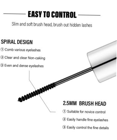 PLAFOPE Extra Fine Mascara Makeup Mascara Curling Mascara Women Mascara Waterproof Mascara Eyelash Mascara - Buy Online on SooperMarket.com