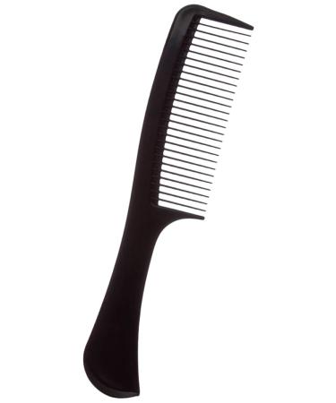 LA MODA HANDLE COMB BLACK Black 1 Count (Pack of 1)