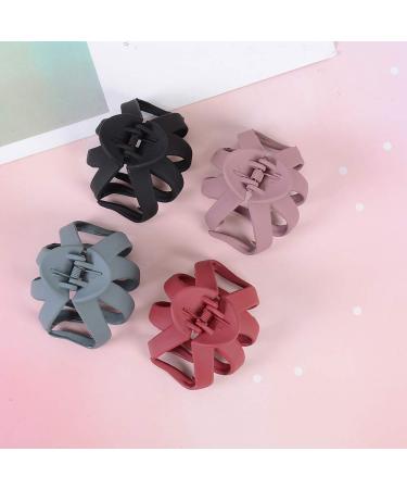 UTENEW Set of 6 Medium Hair Claw Clips - No-Slip Grip Octopus Jaw Clips for Thick Hair - Daily Hairstyle Accessories (6 Colors) - Buy Online on SooperMarket.com