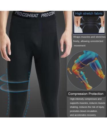 SMATSTYLE Men's Compression Pants | Breathable & Fast-Drying Running Trousers | Functional Sports Tights in Whitish-Gray - Buy Online on SooperMarket.com