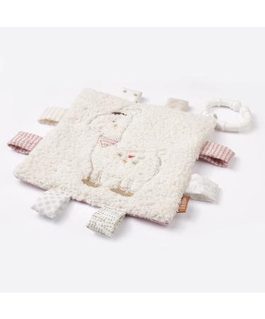 Fehn Cracker Towel Lama - Rustling & Squeaky Hanging Toy for Babies 0+ Months | Crinkle Animal Rattle with Fastening Ring - Buy Online on SooperMarket.com