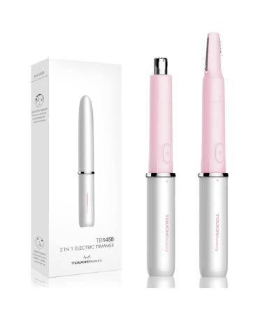 Nose hair cutter eyebrow trimmer touch beauty professional waterproof nose hair trimmer precision trimmer for the removal of eyebrow hair noses ears facial hair AG-1458 pink