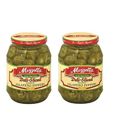 Jalapeno Peppers Deli Sliced Tamed 32 fl Oz PK of 2 Kosher Spicy By Mezzetta 32 Fl Oz (Pack of 1)