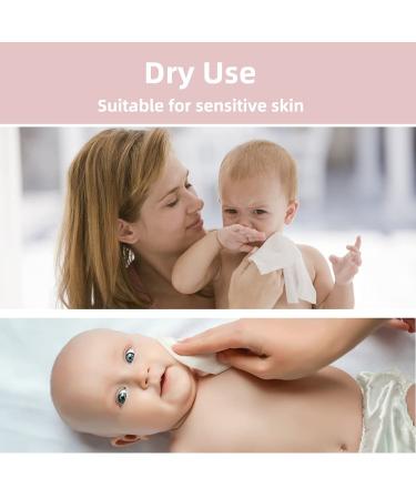 COTTONCARE 100% Cotton Baby Dry Wipes 7.9x4.7 in 6-Pack (600 Count) - Gentle on Sensitive Skin - Buy Online on SooperMarket.com